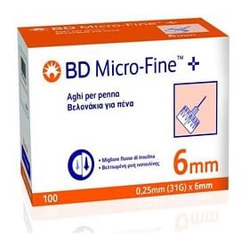 Ago Per Penna Da Insulina Bd Microfine Gauge 31 6 Mm 100 Pezzi