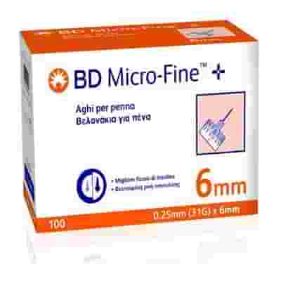 AGO PER PENNA DA INSULINA BD MICROFINE GAUGE 31 6MM 100 PEZZI