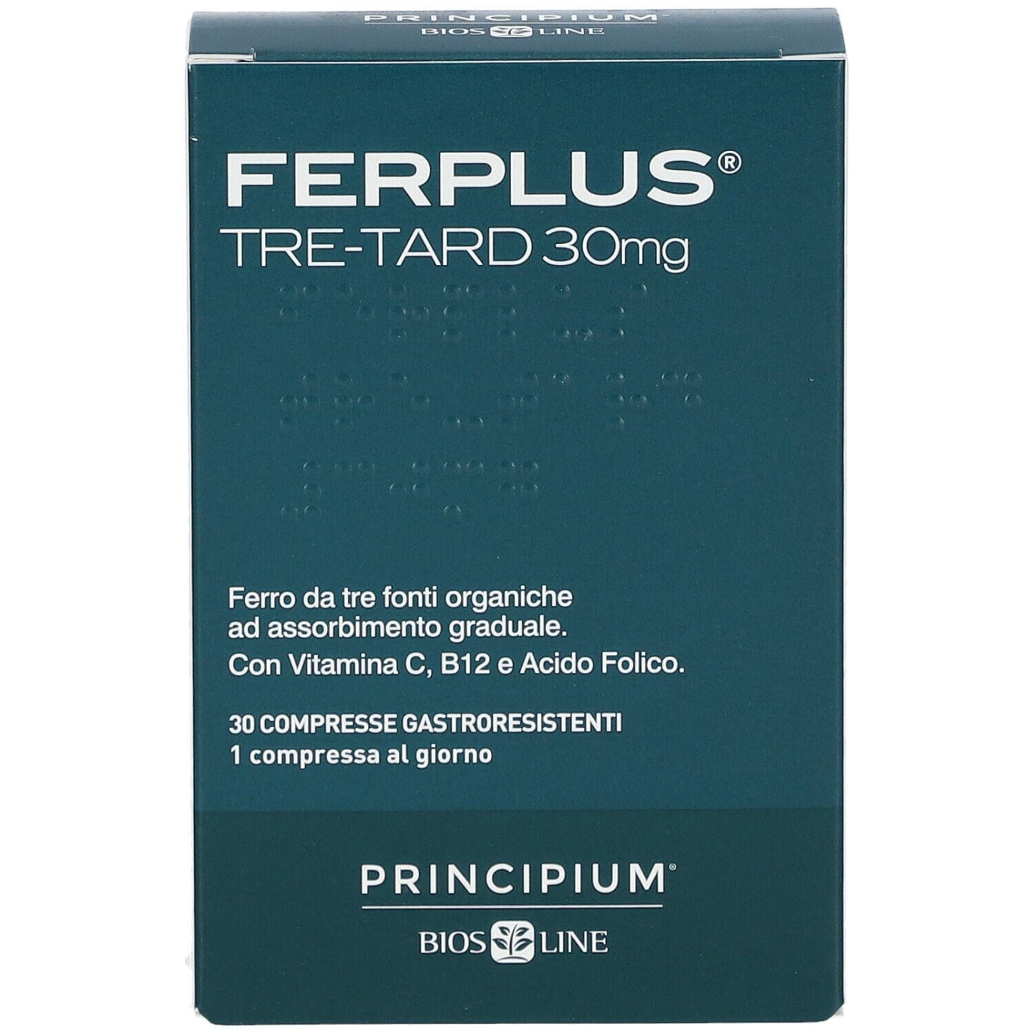 PRINCIPIUM FERPLUS TRE RETARD 30MG 30 COMPRESSE GASTRORESISTENTI