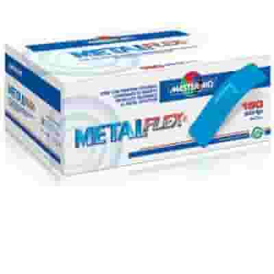 Cerotti Master-Aid Metal Flex blu rilevabili, 150 pezzi