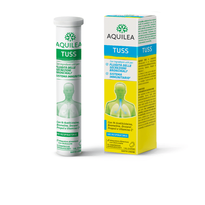 AQUILEA MUCUS 15 COMPRESSE EFFERVESCENTI 90 G CON EDULCORANTE