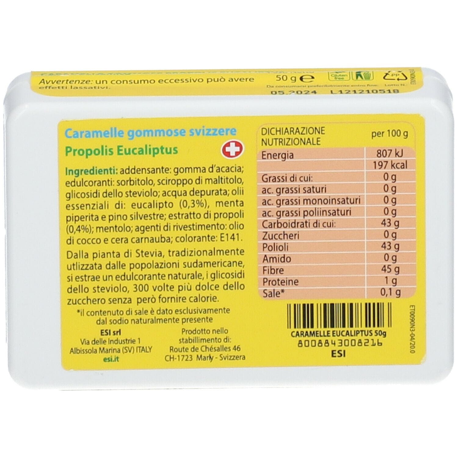 ESI PROPOLAID PASTIGLIE MORBIDE EUCALIPTO 50 G