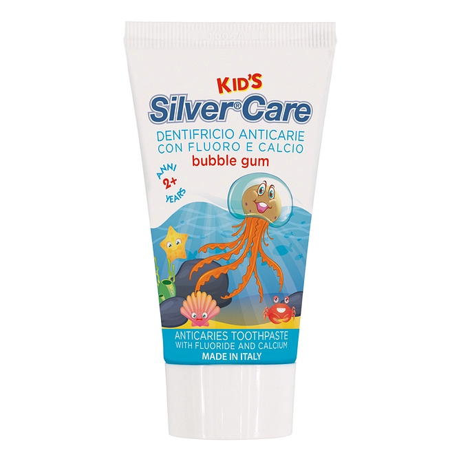 Silvercare Dentifricio Kids +3 Anni Bubble Gum 50 Ml