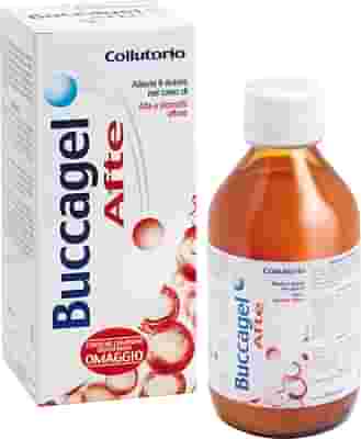 BUCCAGEL AFTE COLLUTORIO 200 ML + DENTIFRICIO CAMPIONE OMAGGIO