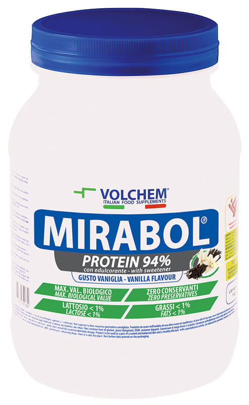 Integratore Mirabol Protein 94% Vaniglia, 750g
