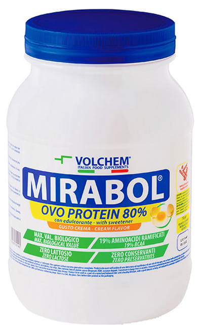 Integratore Mirabol Ovo Protein 80% gusto Limone, 750g