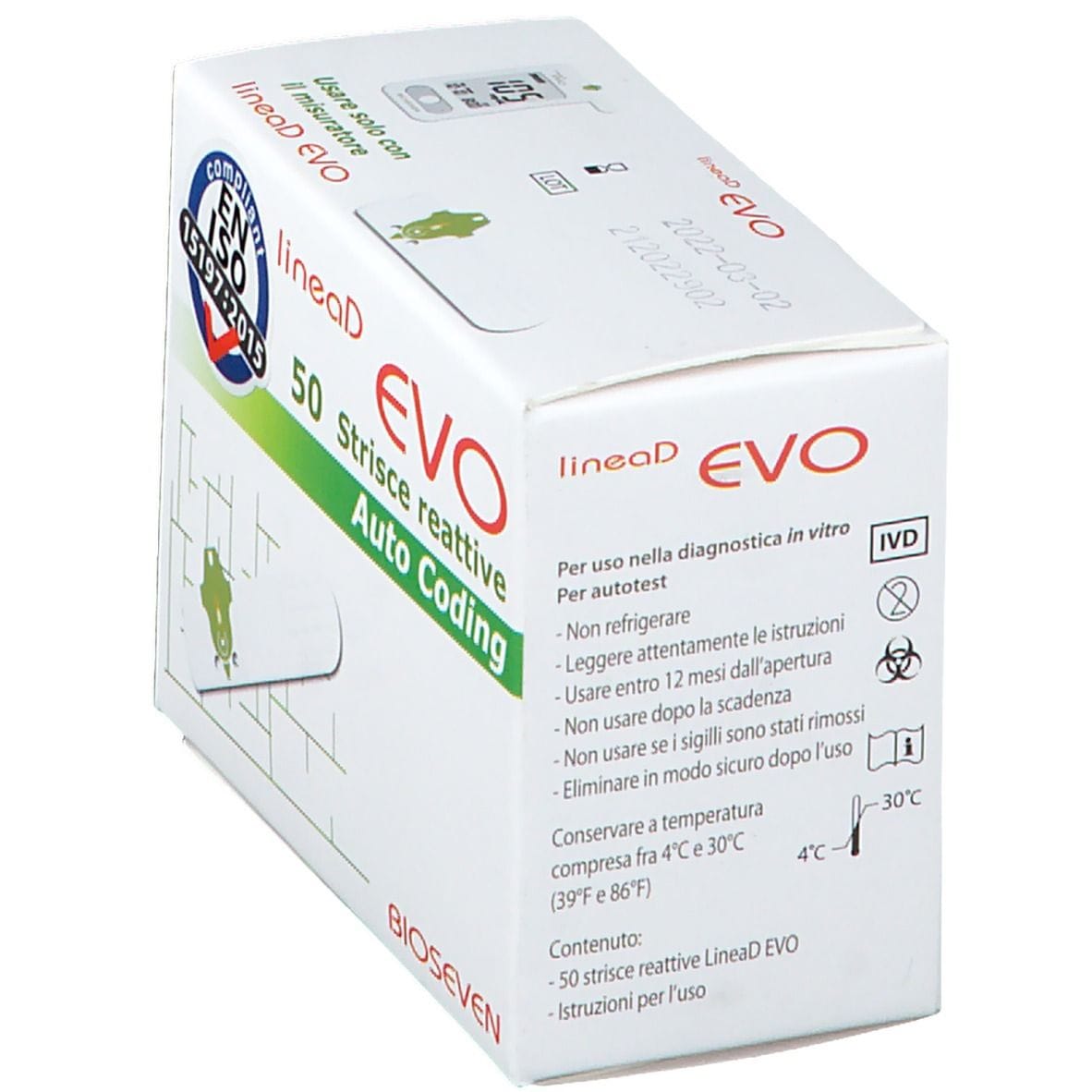 Strisce per glucometro Linea D Evo, 50 pezzi