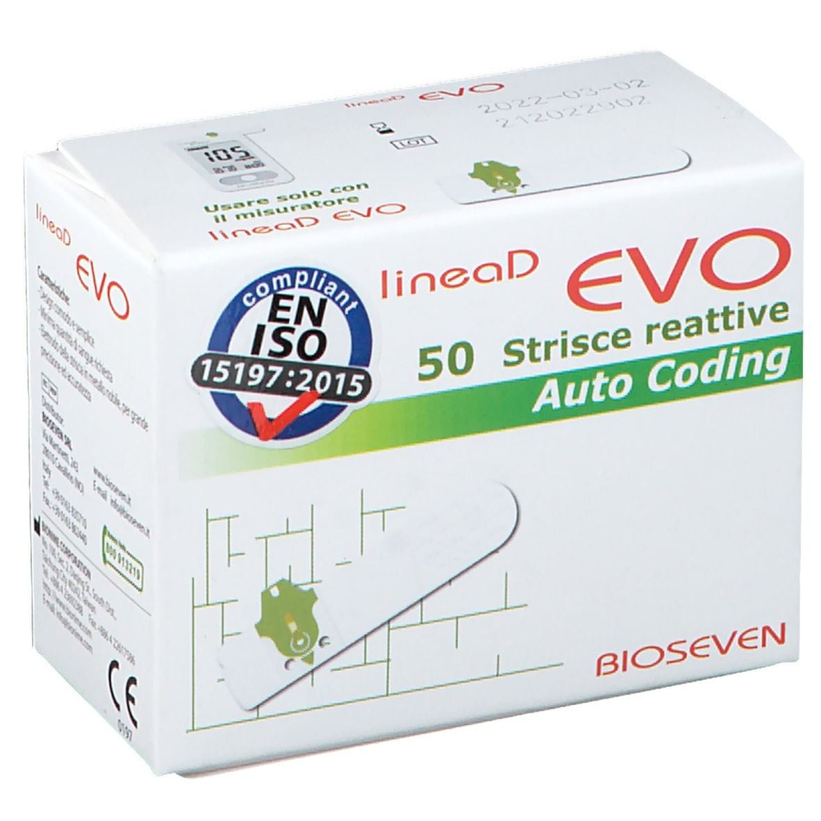 Strisce per glucometro Linea D Evo, 50 pezzi