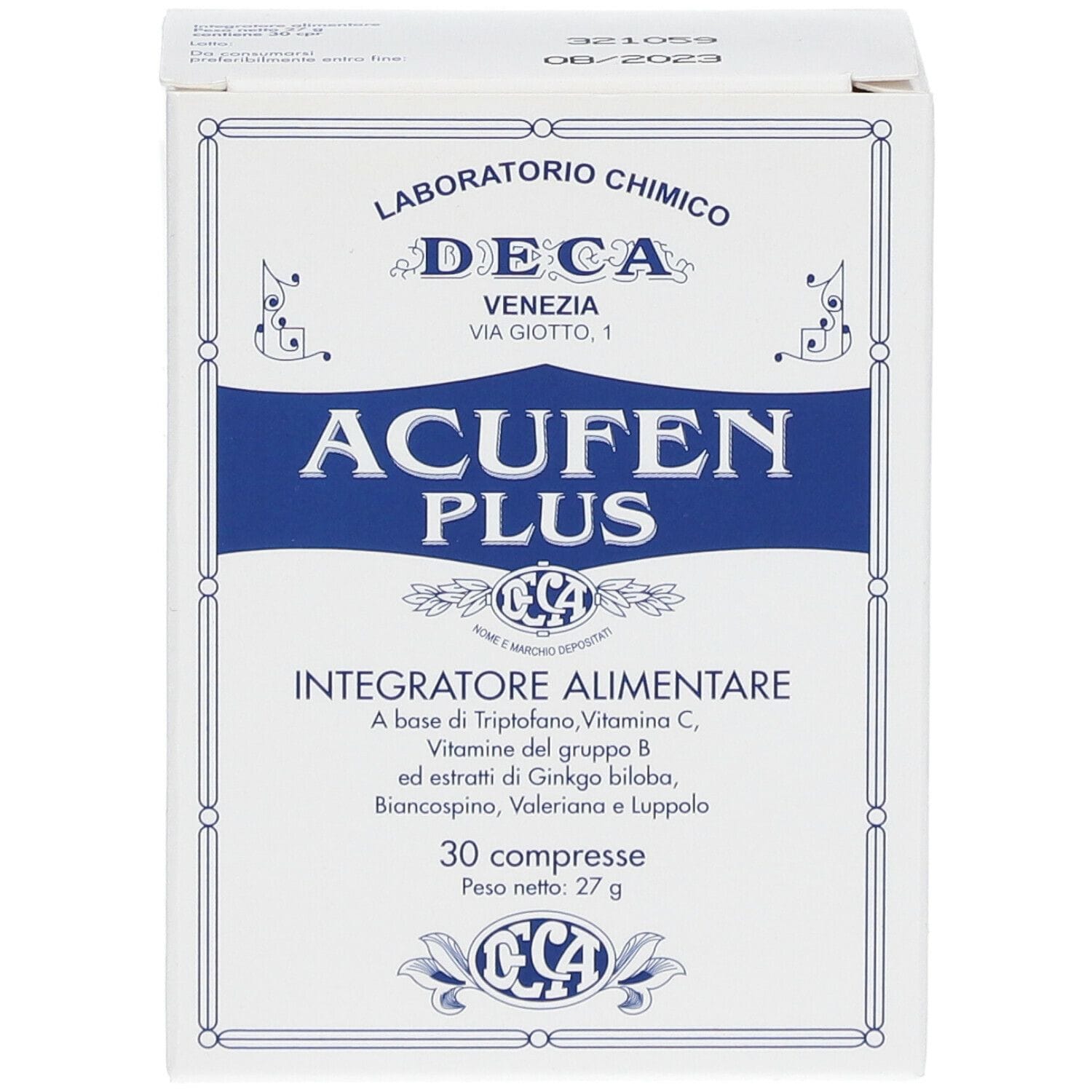 Integratore Acufen PLUS per microcircolo, 30 compresse