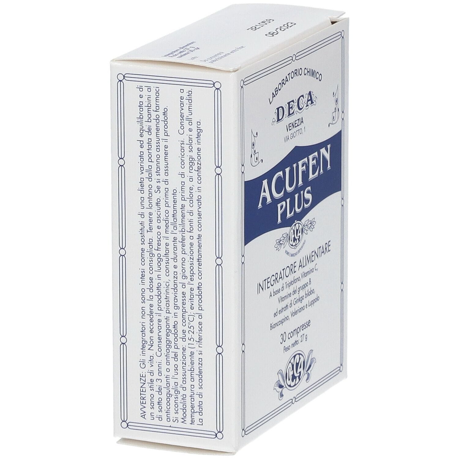 Integratore Acufen PLUS per microcircolo, 30 compresse