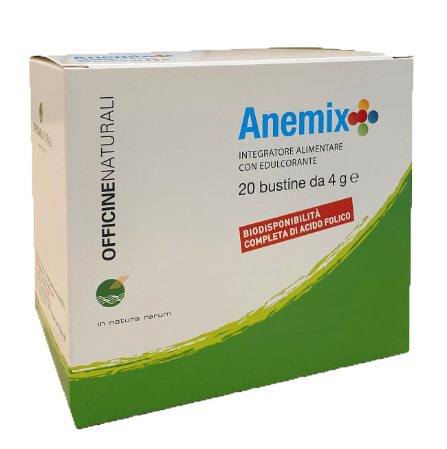 Integratore Anemix con Ferro e Vitamina B12, 20 bustine