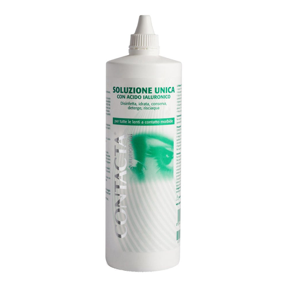 SOLUZIONE UNICA CON ACIDO IALURONICO PER LENTI A CONTATTO CONTACTA SOLUTION 360 ML
