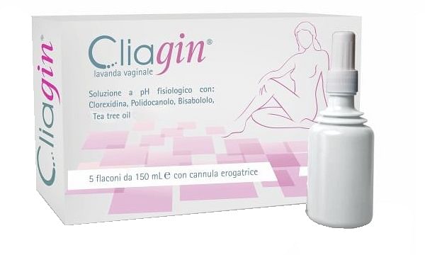 Lavanda Vaginale Cliagin 150 Ml 5 Pezzi