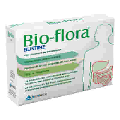 Integratore Bioflora con fermenti e FOS, 14 bustine