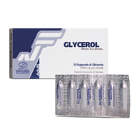 Supposte Glycerol Glicerolo 2500mg per Adulti, 18 pezzi