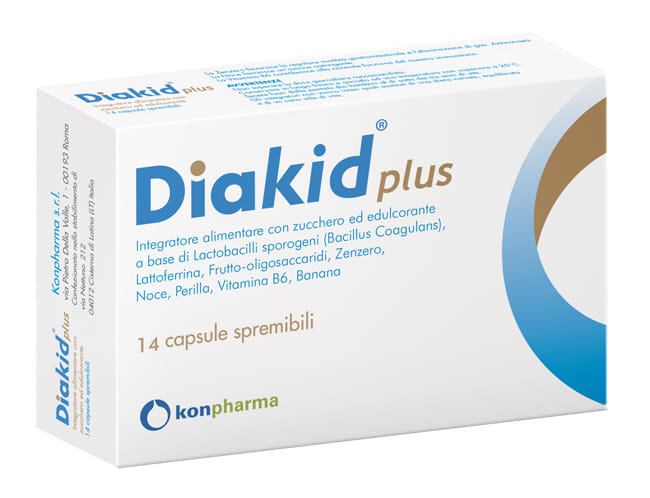 Integratore Diakid PLUS per bambini, 14 capsule spremibili