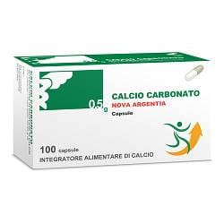 Integratore Nova Calcio Carbonato 500mg, 100 capsule