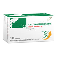 Integratore Nova Calcio Carbonato 500mg, 100 capsule
