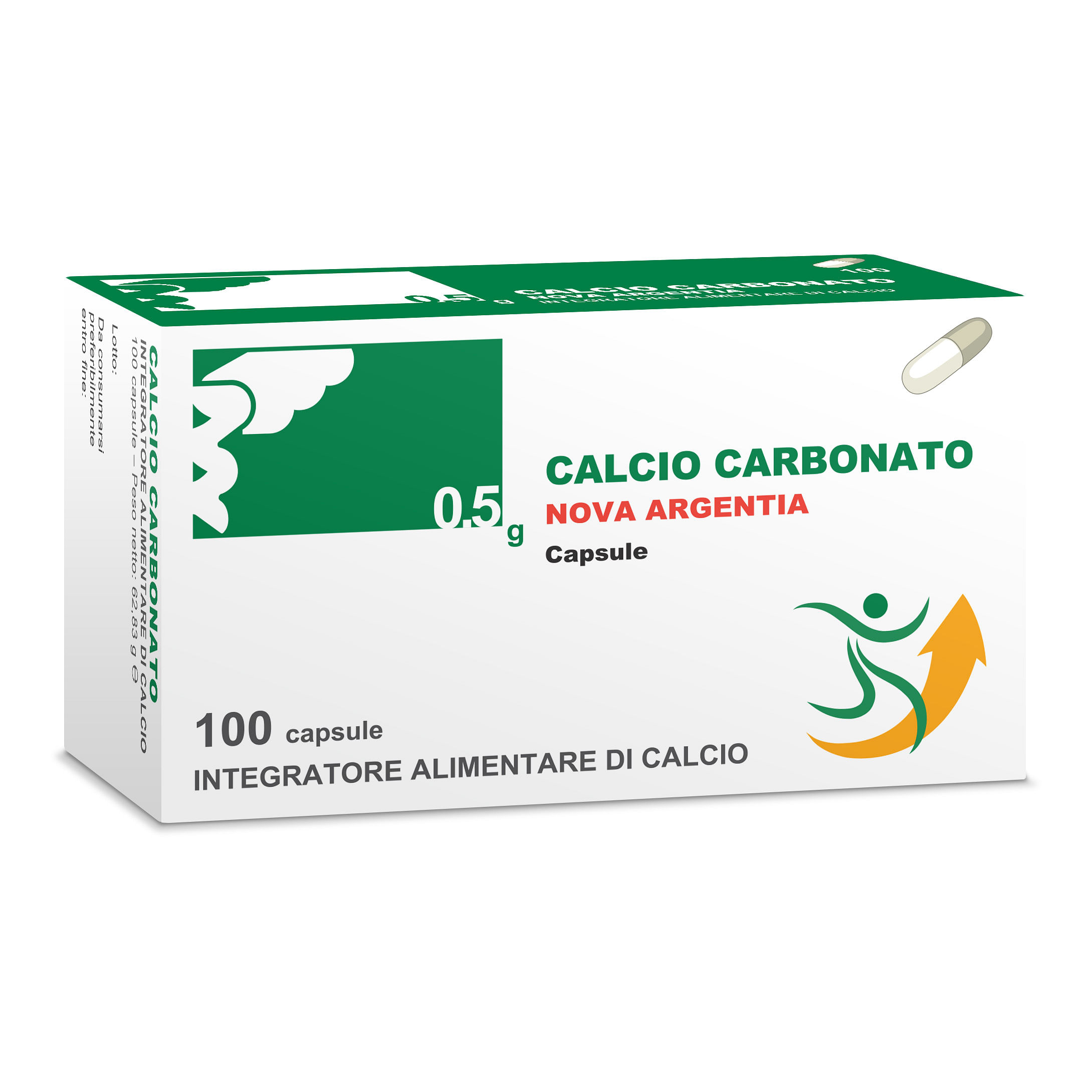 Nova Calcio Carbonato 0,5 G 100 Capsule