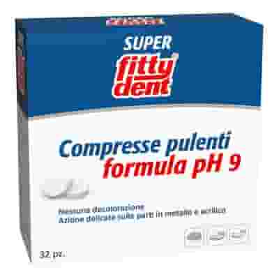 Fittydent Compresse Igienizzanti per Protesi Dentaria, 32 pz