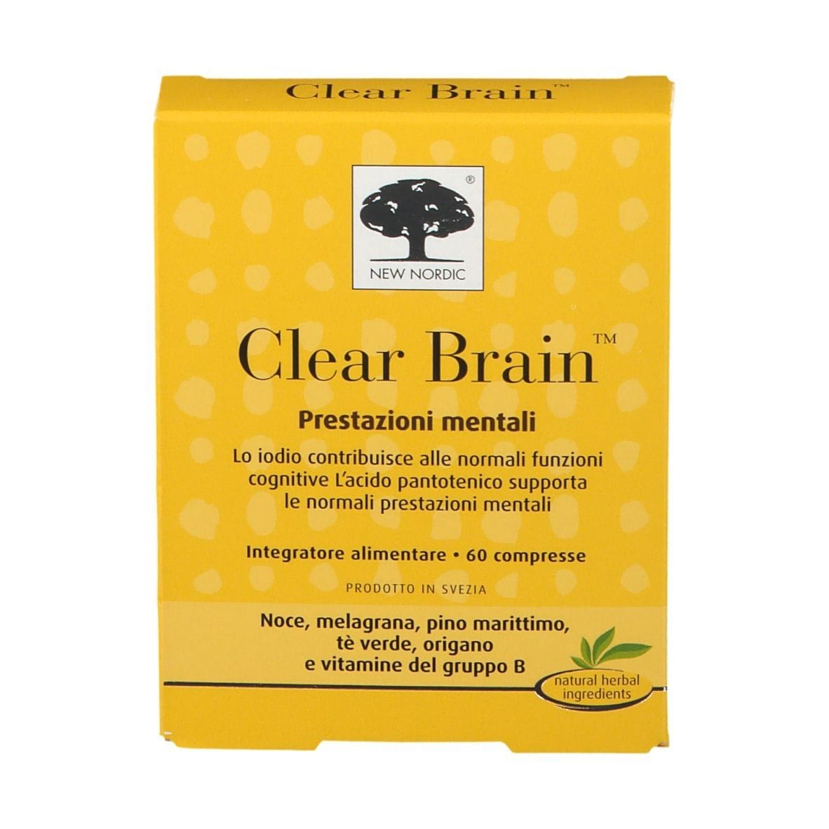 CLEAR BRAIN 60 COMPRESSE