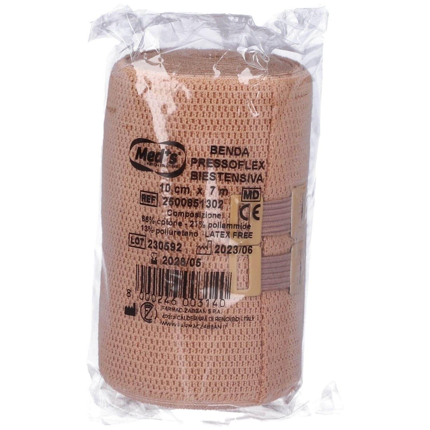 Benda Elastica Compressiva Pressoflex Poliestere M7 X10 Cm Senza Astuccio 1 Pezzo