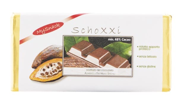 Cioccolato a ridotto apporto proteico MY Snack Schoxxi 100g