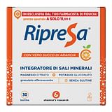 RIPRESA 30BUST 10G INTEGRATORE ALIMENTARE DI MAGNESIO E POTASSIO BUSTINE EFFERVESCENTI UTILE NEGLI STATI DI STANCHEZZA