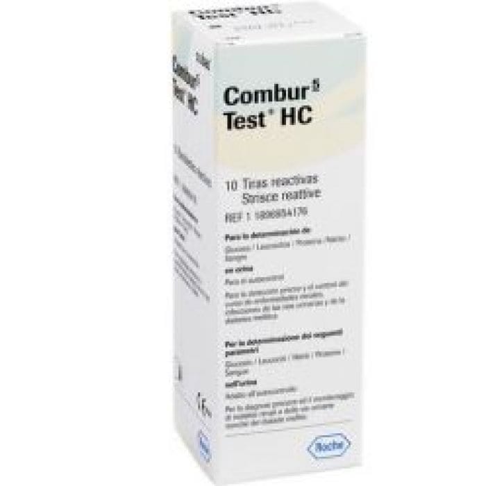 Striscia Visiva Per Autoanalisi In Urine Di Glucosio Leucociti Proteine Nitriti E Sangue Combur 5 Test Hc 10 Pezzi
