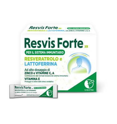 Integratore Resvis Forte XR Biofutura, 12 buste antiossidante