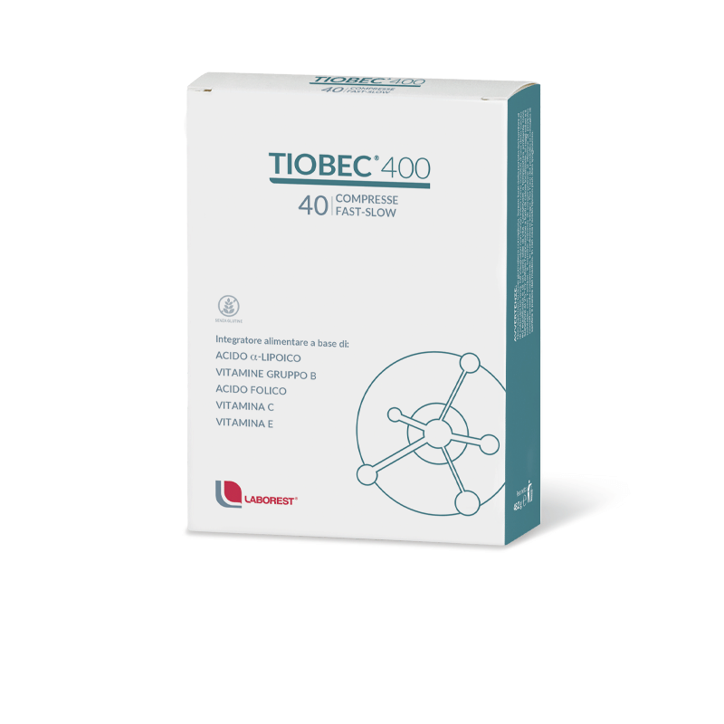 Integratore Tiobec 400 Fast-Slow, 40 compresse per l'energia