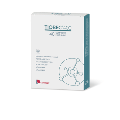 Integratore Tiobec 400 Fast-Slow, 40 compresse per l'energia