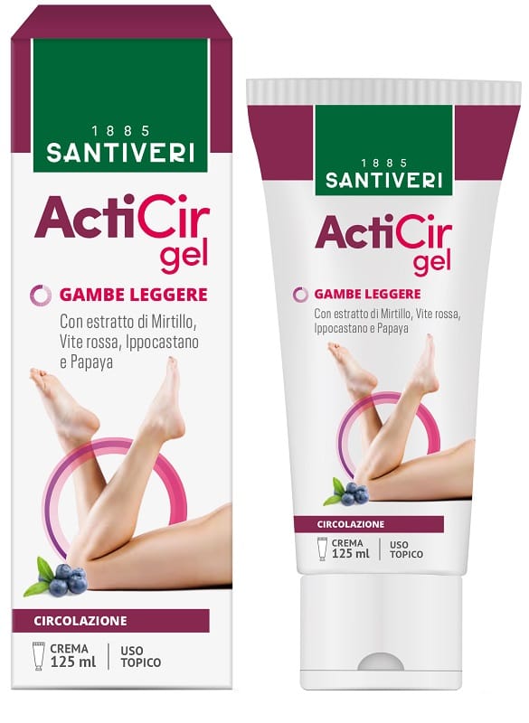 Gel gambe Santiveri Acticir con rusco e centella, 125ml