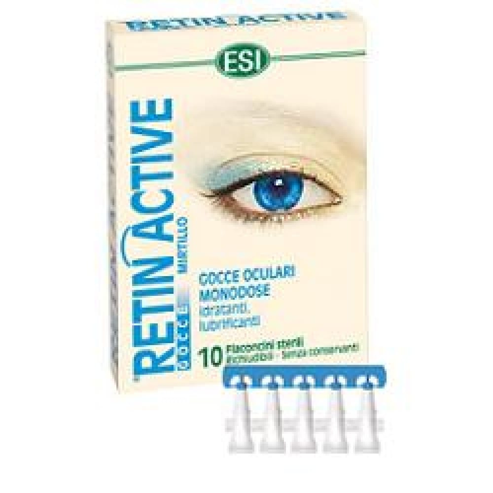 Gocce Oculari ESI Retin Active Mirtillo, 10 Monodose 0,5ml