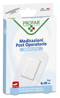 MEDICAZIONE POST OPERATORIA STERILE GARZA ANTIADERENTE 6X10 CM 5 PEZZI PROFAR