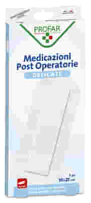 MEDICAZIONE POST OPERATORIA STERILE GARZA ANTIADERENTE 10X25 CM 3 PEZZI PROFAR