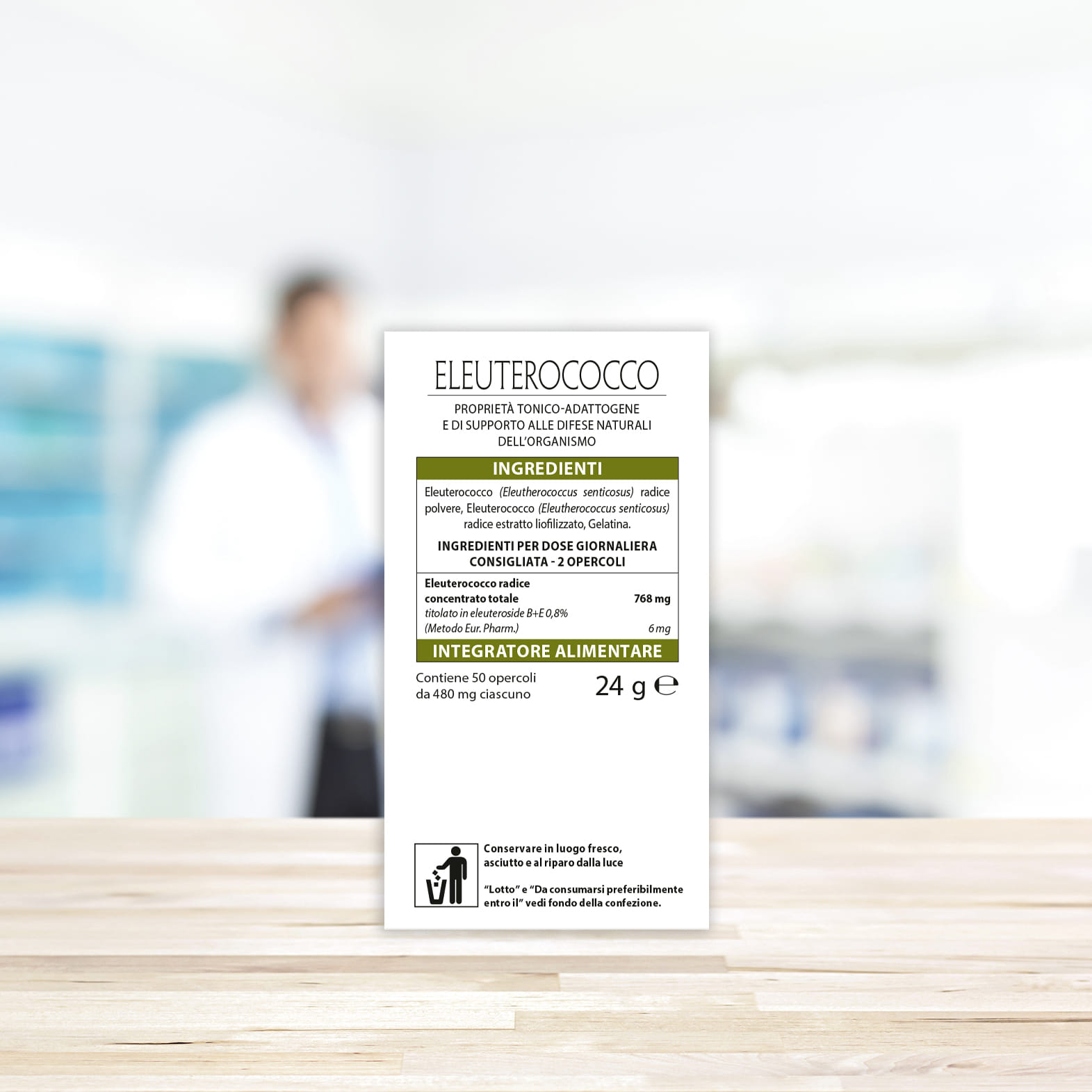 ELEUTEROCOCCO CONCENTRATO TOTALE 50 OPERCOLI