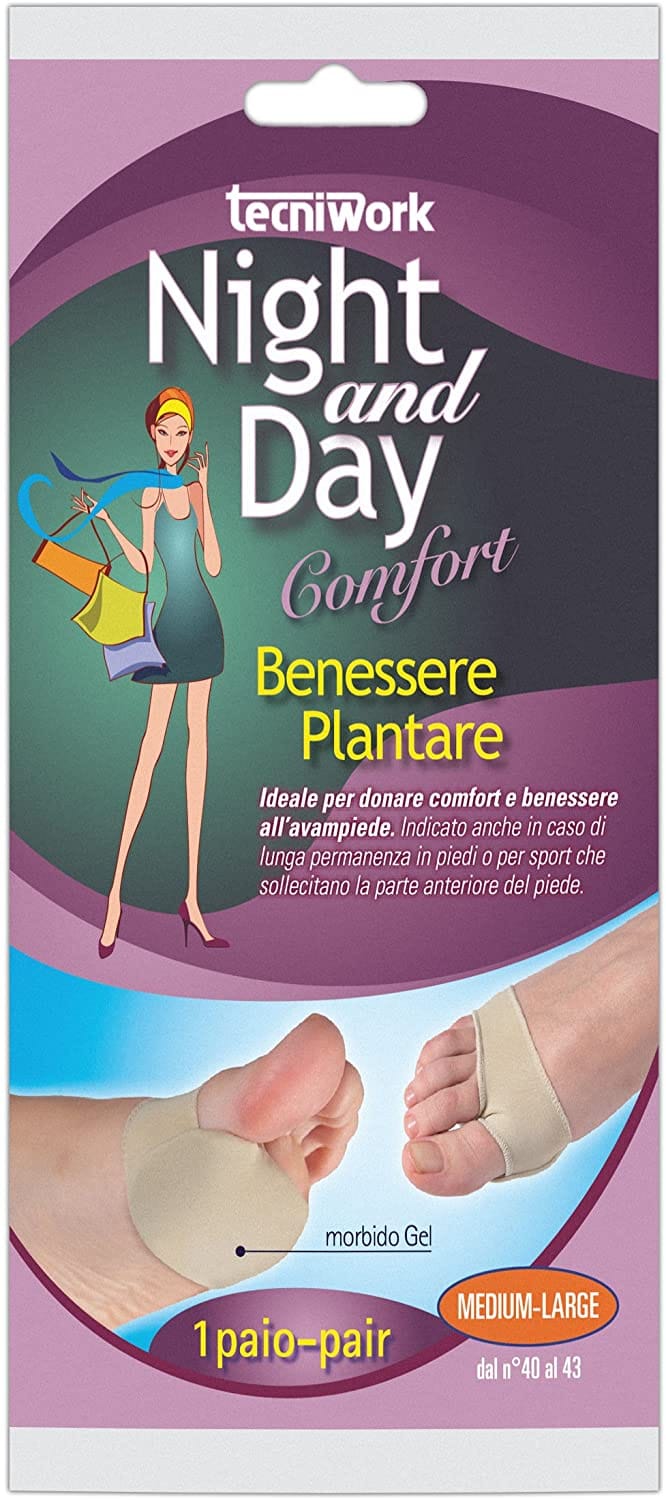 Cuscinetto Plantare TecniWork in Gel per Avampiede, 1 Paio