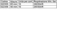 Bacchetta Ponte Sterile per Loop Ostomy Rod 65mm, 10 pz