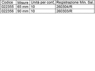 Bacchetta Ponte Per Loop Ostomy Rod 65 Mm 10 Pezzi
