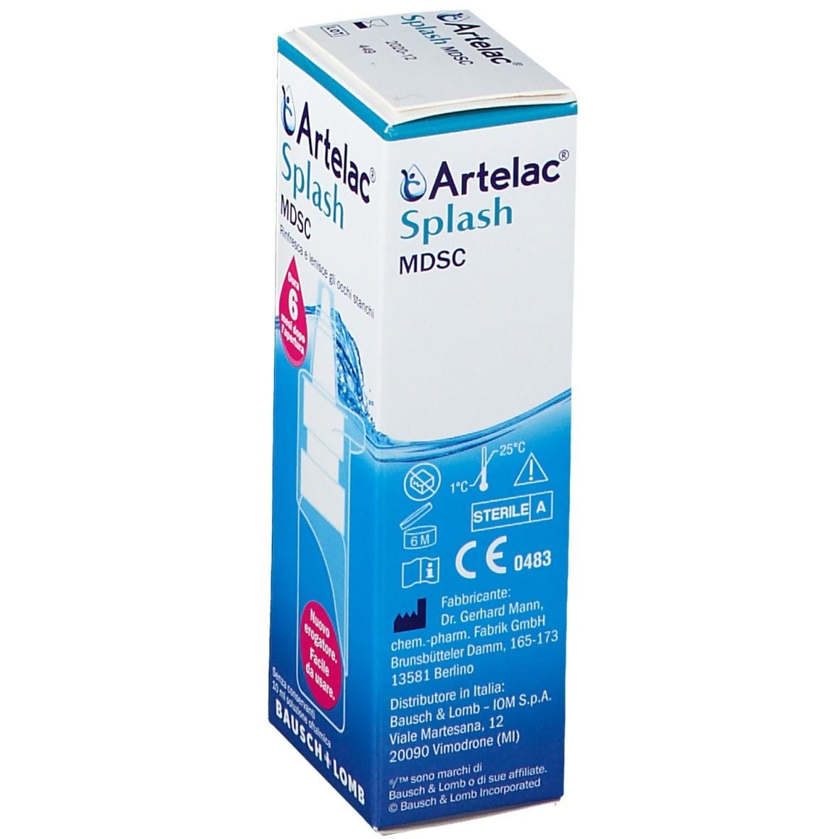 ARTELAC SPLASH MULTIDOSE GOCCE OCULARI FLACONE 10 ML