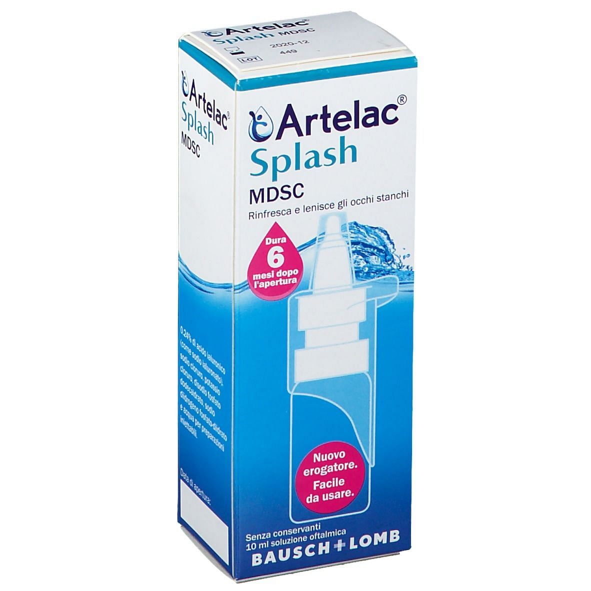 Artelac Splash Multidose Gocce Oculari Flacone 10 Ml