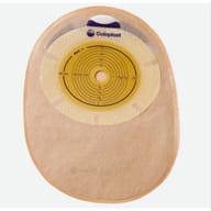 SACCA PER COLOSTOMIA CHIUSA RICOPERTA IN TESSUTO NON TESSUTOCON APERTURA ISPEZIONABILE FORO RITAGLIABILE 10/66 MIDI CAPACITA 340ML