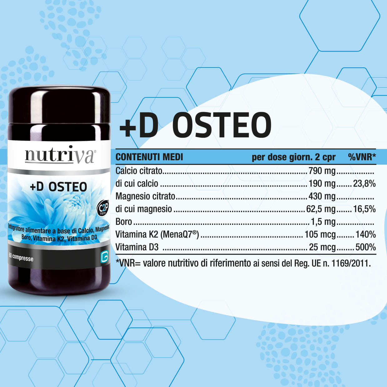 NUTRIVA +D OSTEO 60 COMPRESSE