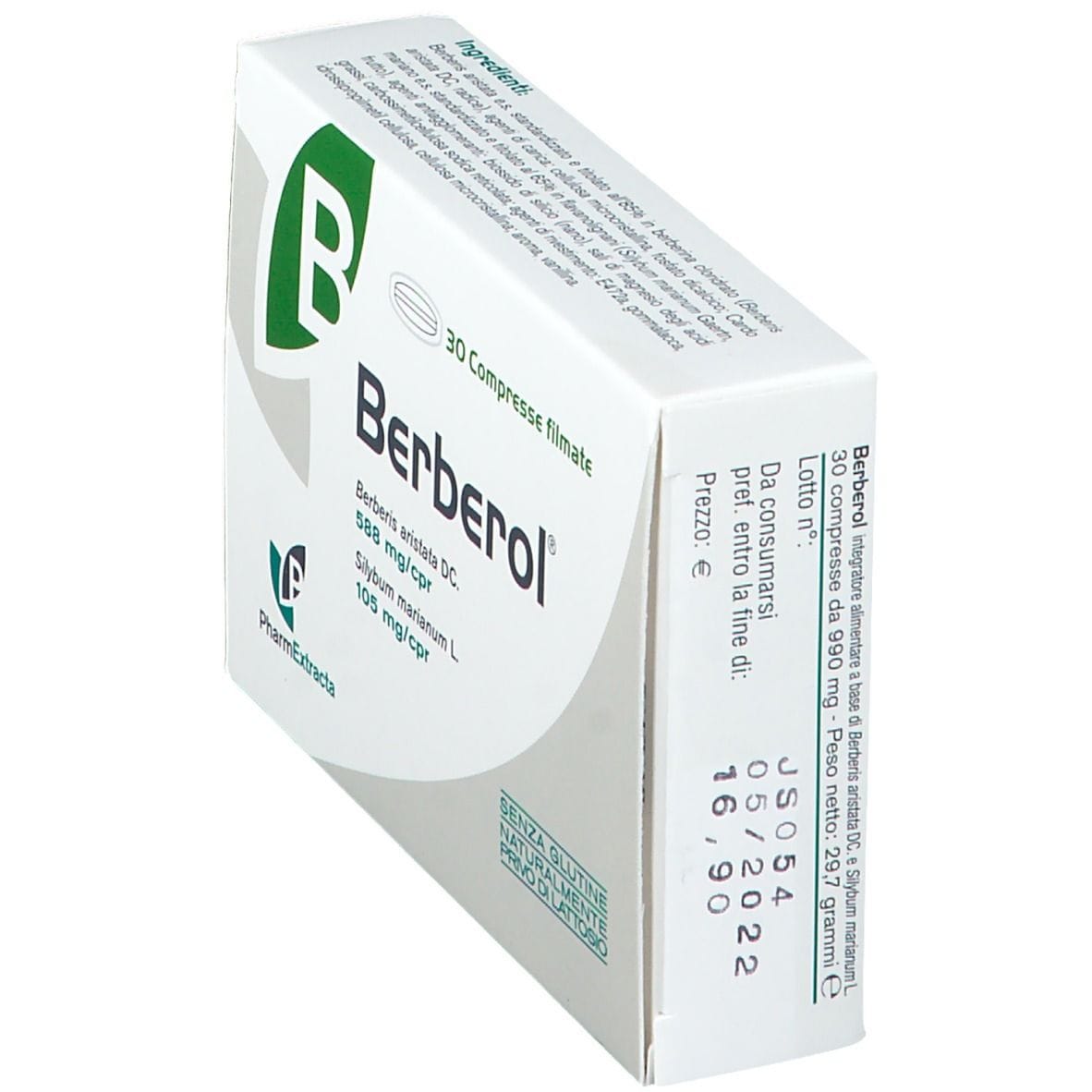 BERBEROL 30 COMPRESSE