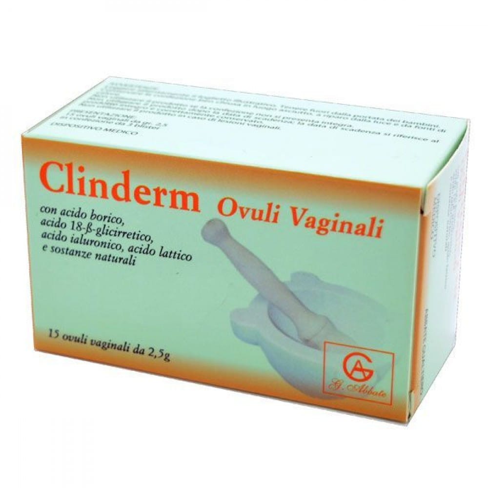 Clinderm ovuli vaginali per la flora lattobacillare, 15pz