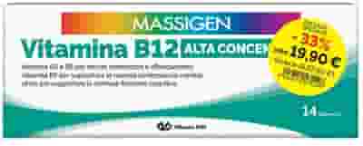 MASSIGEN VITAMINA B12 ALTA CONCENTRAZIONE 14+14 FLACONCINI DA 8 ML