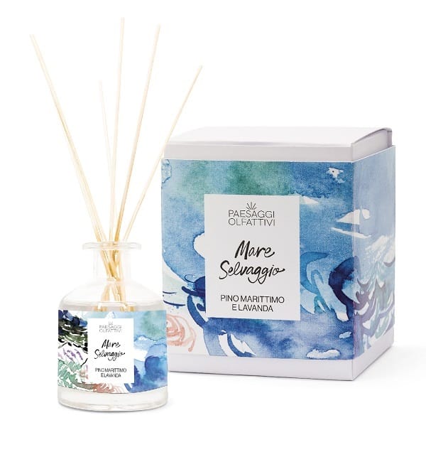 PAESAGGI OLFATTIVI MARE SELVAGGIO PINO MARITTIMO E LAVANDA DIFFUSORE AMBIENTE CON BASTONCINI 220 ML