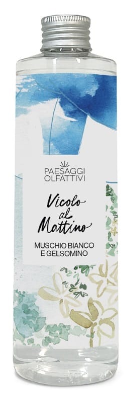 PAESAGGI OLFATTIVI VICOLO AL MATTINO MUSCHIO BIANCO E GELSOMINO DIFFUSORE AMBIENTE RICARICA 250 ML
