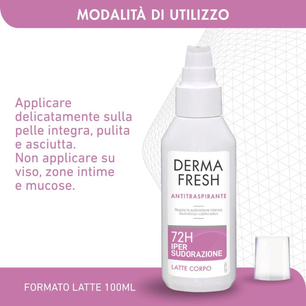 DERMAFRESH 72H IPERSUDORAZIONE LATTE CORPO 100 ML